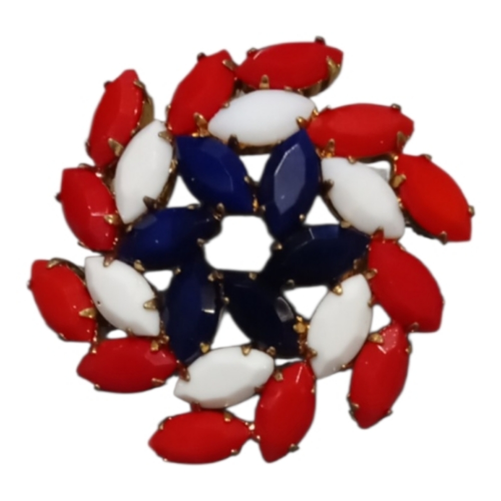Patriotic Mid Century Brooch